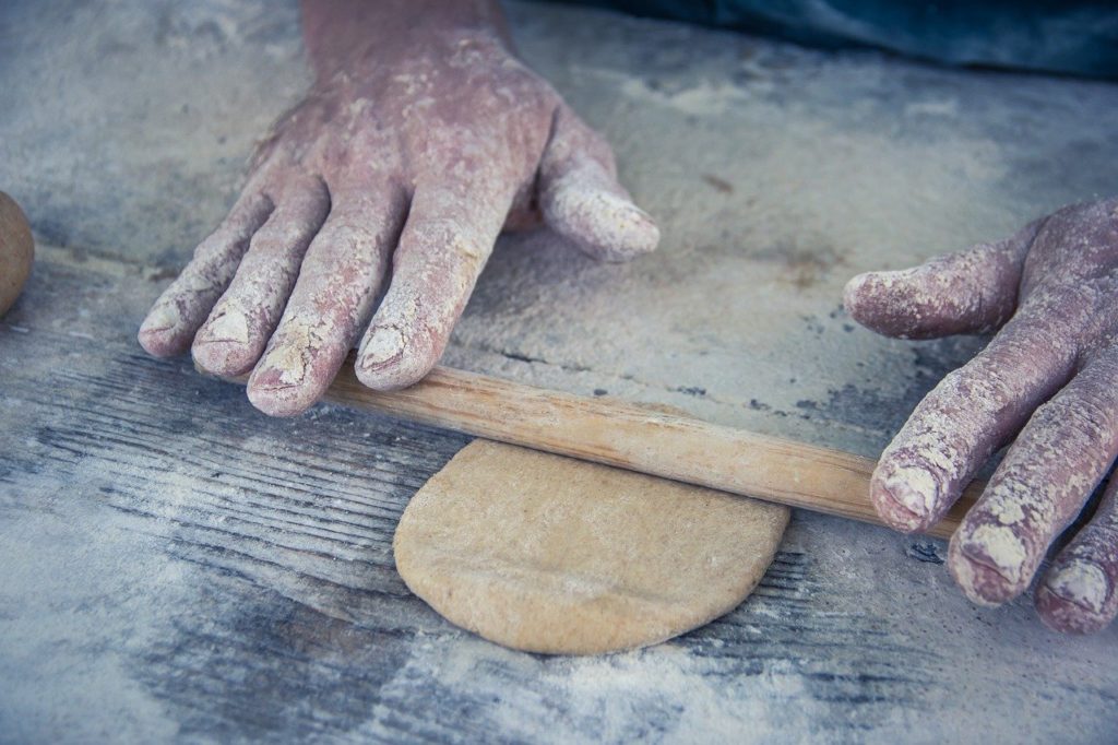 bread, kneading, handmade